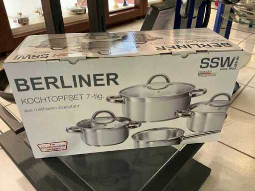 SSW Berliner 7-piece cooking pot set