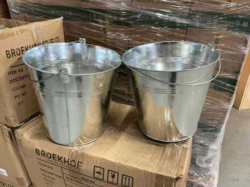Partij Bucket Sevilla zinc Ø28xH26cm (100x)
