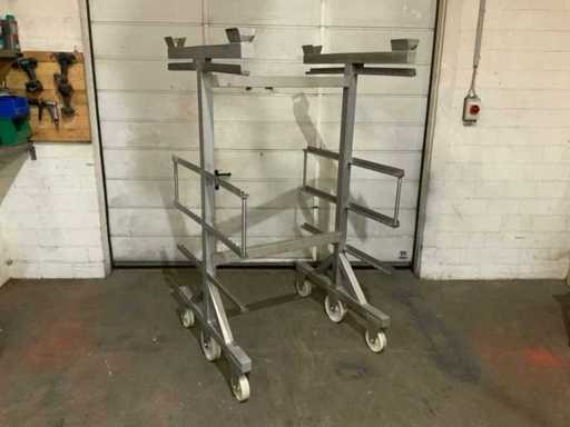 Carrello fumofumo in acciaio inox (5x)