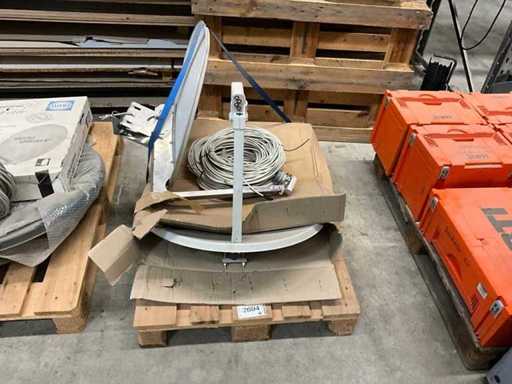 2 antenas SAT utilizadas