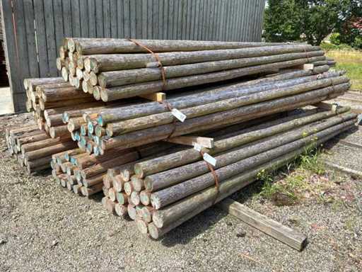 Round posts 4000x100-80mm (145x)
