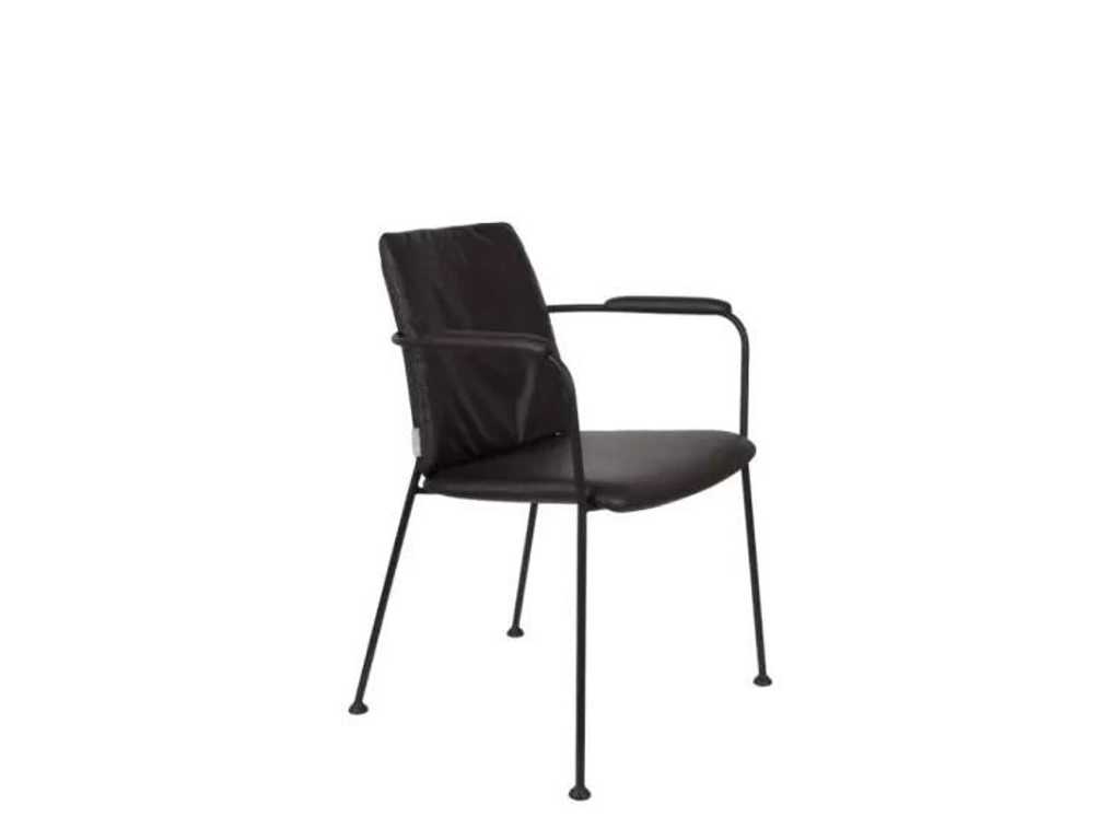Zuiver - Fotel Fab - Czarny - Krzesła do jadalni (6x)