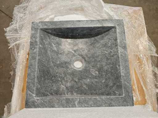 Natuursteen Marmer Black Wastafel 45x40x10 cm