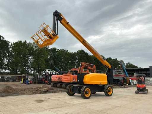 Démonstration de la plateforme de travail aérienne JCB Siniboom