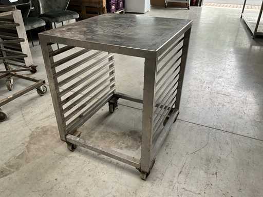 Socle mobile en acier inoxydable