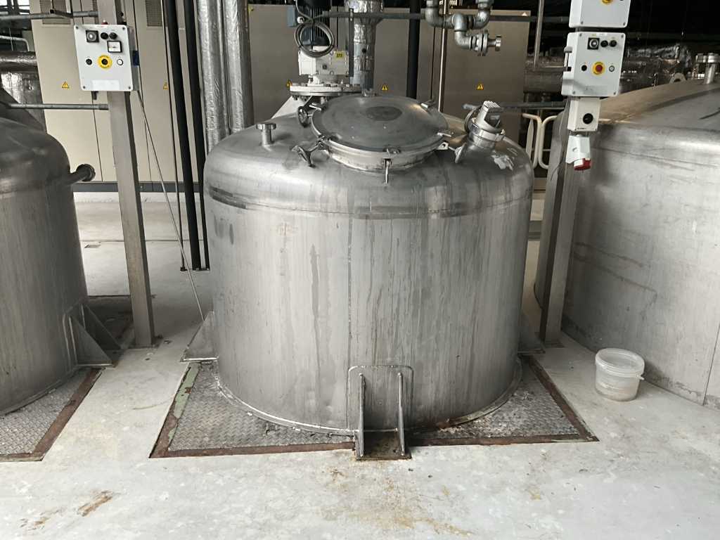 Stainless steel mixing kettle 2.5 ton capacity
