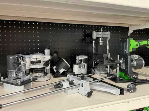 Precision milling machine with accessories for model making and detail