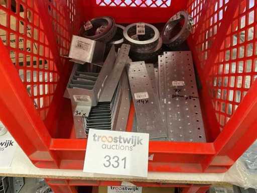 5 rollen band ijzer , verbindingen en balkdragers