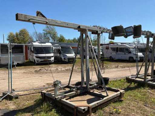 Stâlp de iluminat pe bază de beton