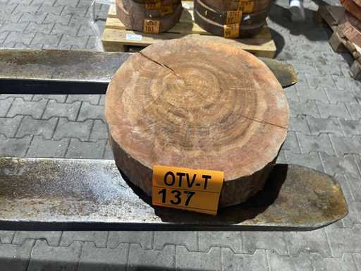 Rosewood schijf, Dikte 70mm, Ø 350mm