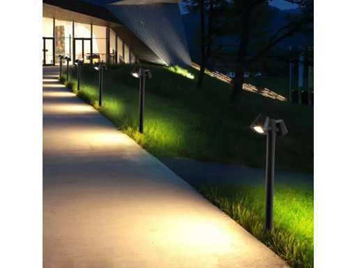 Lampe de jardin - 60 cm - 2 Gu10 Accord - IP54 Étanche - SLA-34 (6x)