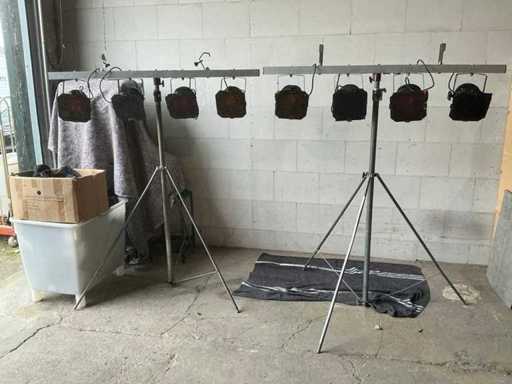 Eurolite 4-Bar lichtrek op statief (2x)