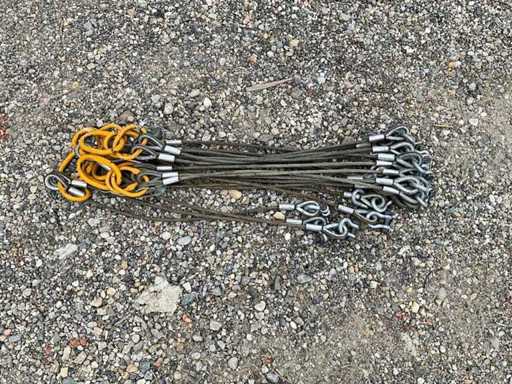Appendiabiti per funi d'acciaio (5 volte)