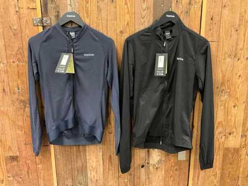 GripGrab PACR tricou cu mânecă lungă și geacă antivânt - M