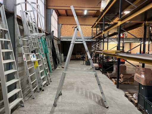 Munk - scala a piattaforma 8 gradini con ruote