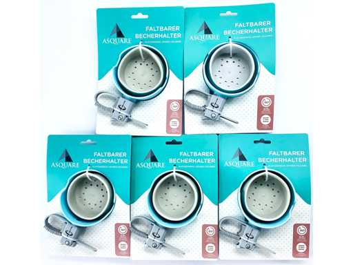 *NOU* Suport de pahare rabatabil Asquare, pentru cărucior, rotativ la 360° (200 de unități)