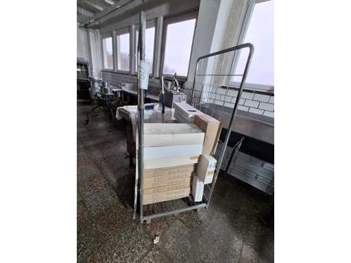   Trolley with packaging material