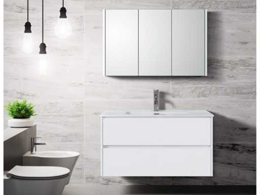 Elberti - Badmeubelset hoogglans wit - 80 cm