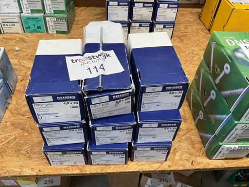 9 dozen spaanplaatschroeven