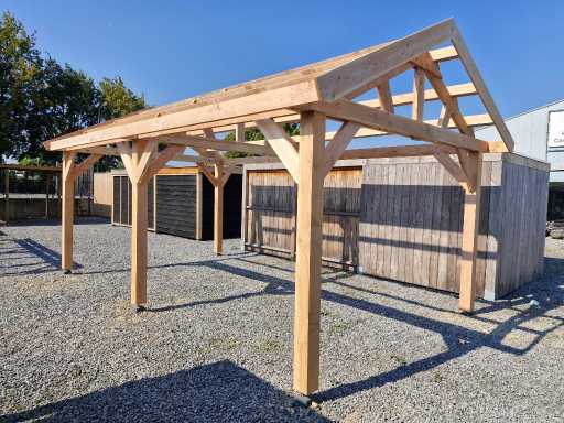 Construc?ie cadru acoperi? clasic în dou? ape - 1530x410x340 cm