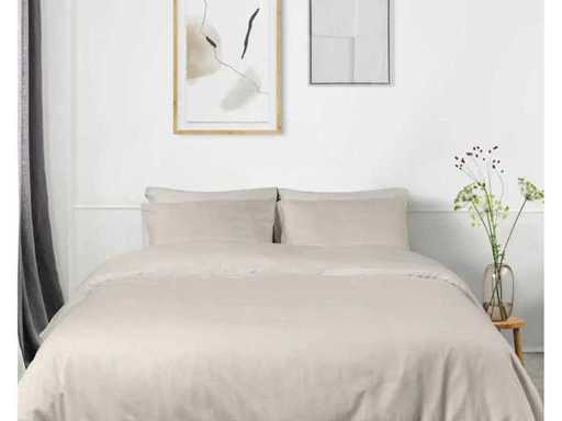 Florrèl Duvet Cover set plain Sateen 60% org. Cotton 40% 200x220+(2) 60x70 (8x)