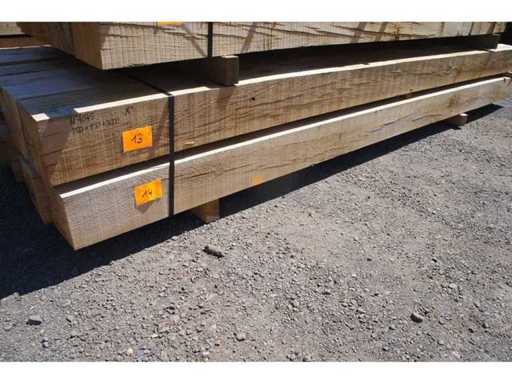 0,47 m³ Eiken balken 150x150