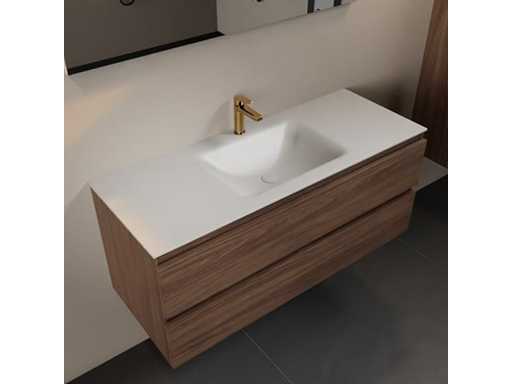 Dulapul de baie Oak Mocha 120cm centru