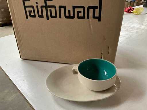 Fair Trade kop & schotel keramiek (32x)