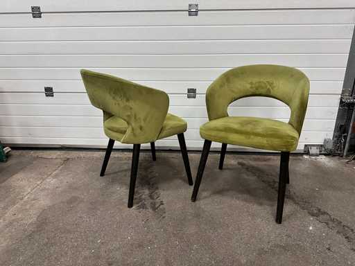 Fauteuil gestoffeerd (2x)