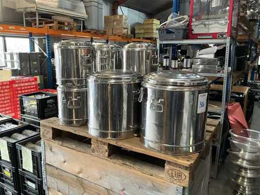 roestvrijstalen thermische transportcontainer (13x)