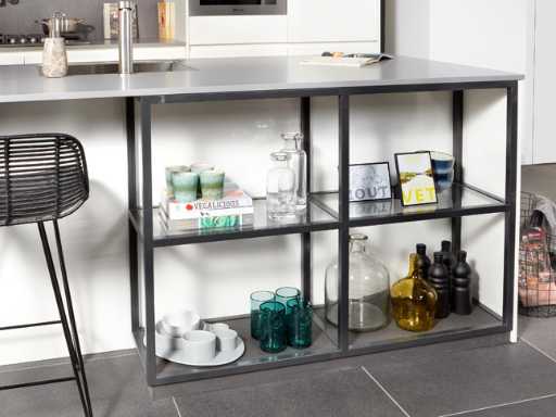 Regaal zwart mat onderkast