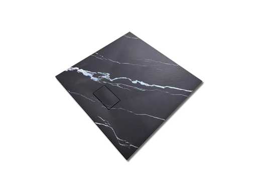 Mawialux douchebak 90x90cm - Zwart marmer