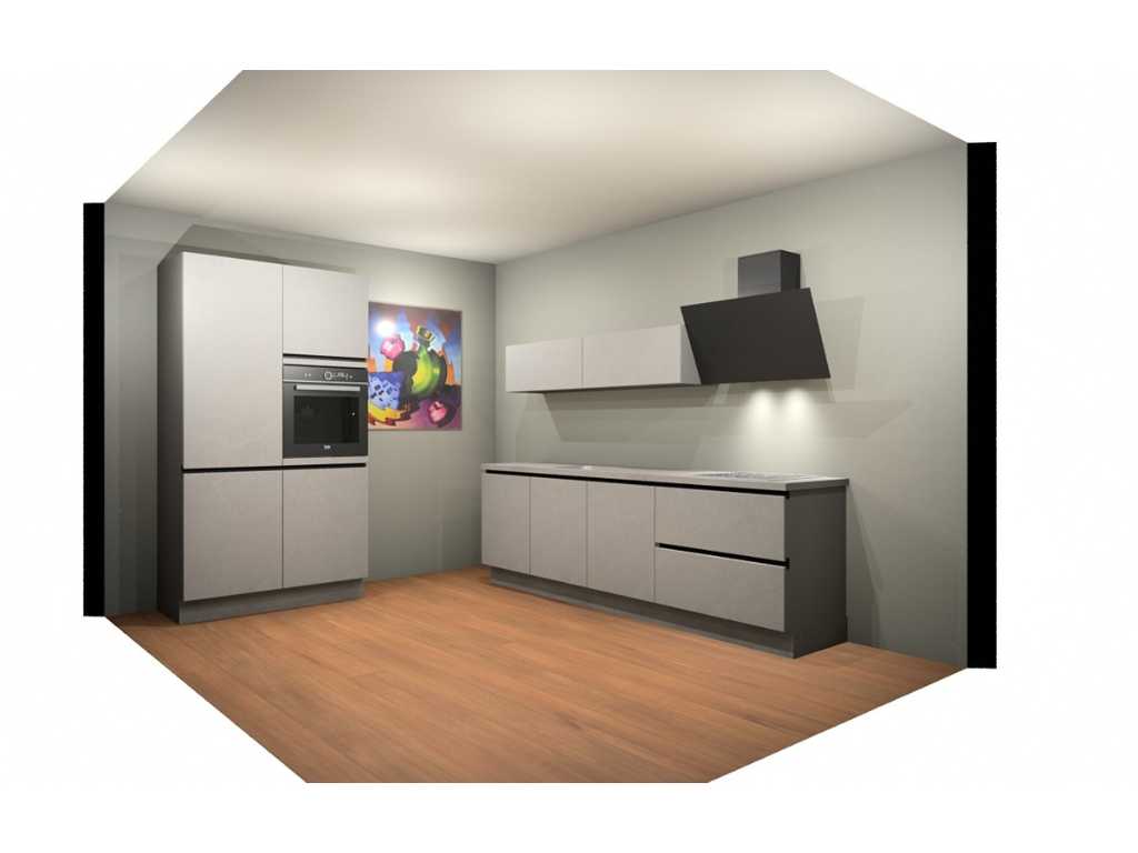 Nobilia - StoneArt Decor Schiefer stone grey - Kitchen layout