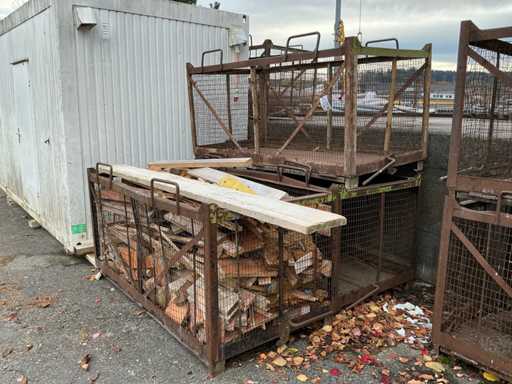 Skrzynie transportowe siatkowe z otworem od do?u (3x)