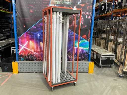 Wentex Pipe & Drape staander met trolley (30x)