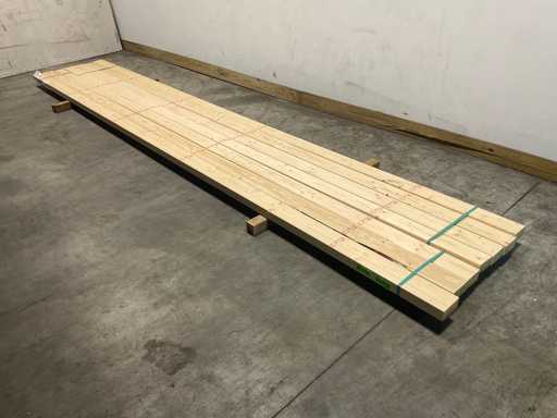 Trave di abete piallata 510x12,5x6,3 cm (7x)