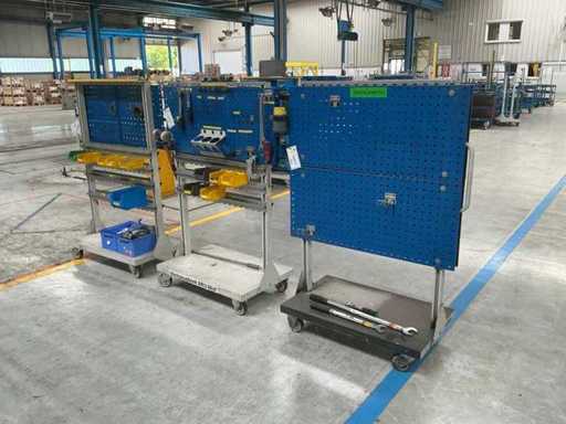 Panoul de unelte EUROKRAFT Mobile cu conținut (3x)