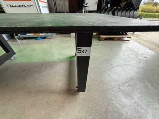 Plywood Table with Steel Legs