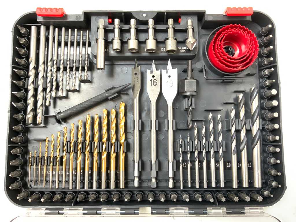 Bosch 100 piece drill best sale bit set