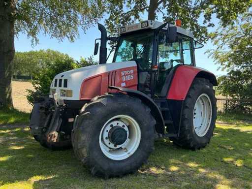 2002 Steyr 9105 Vierwielaangedreven landbouwtractor