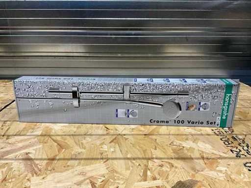 HansGrohe Croma 100 Vario set Shower rod with hand shower