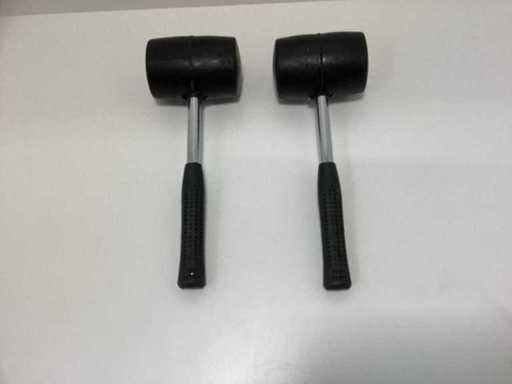(2x) Rückstoßfreie Gummihammer