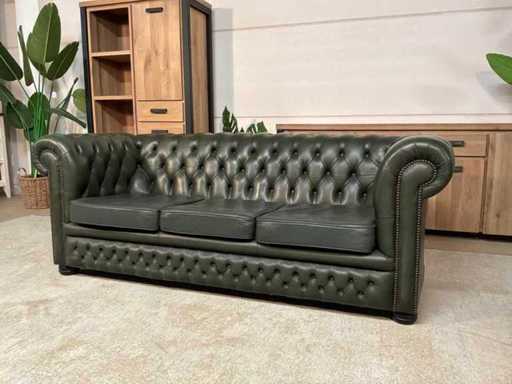 Divano in pelle Chesterfield
