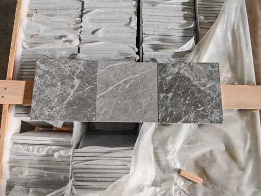 Natuursteen Marmer Black Honed Vloertegel 20x20 cm 27,2 m²