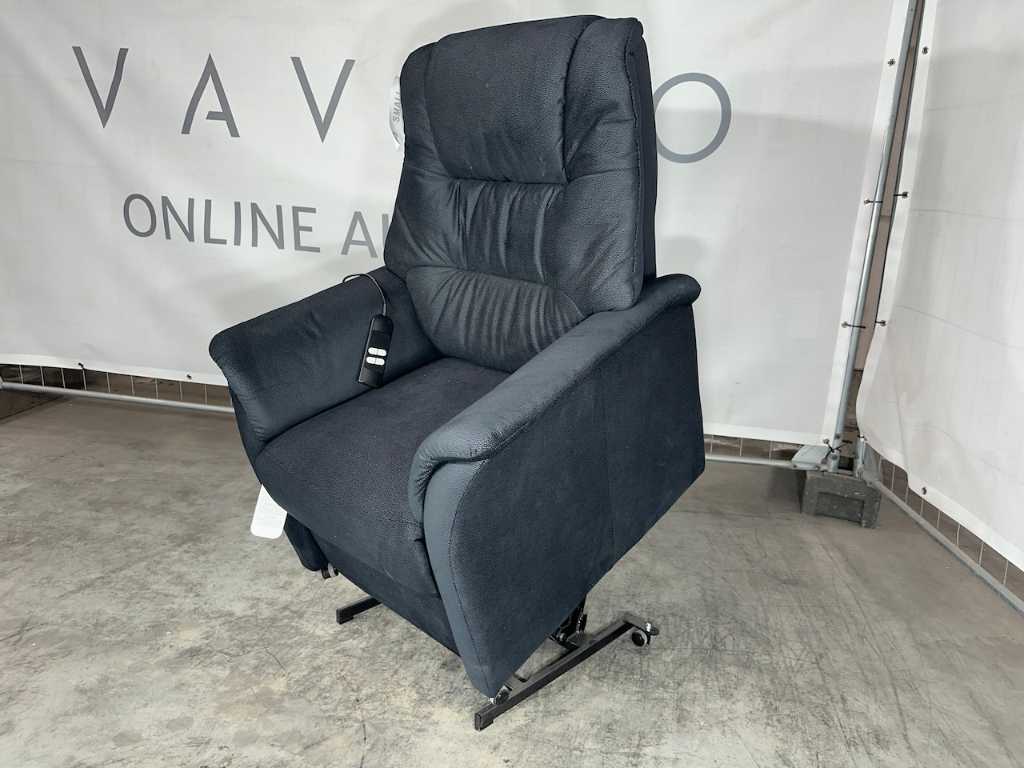 Hjort Knudsen - Sta-op stoel, antraciet microvezelstof, maat S, elektrisch verstelbaar