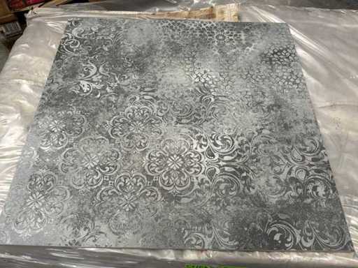 Cherrie la Soiree (Dekor-Schwarz) Bodenfliesen (60x60 cm, 43,2 m²)
