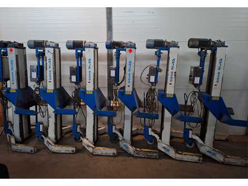 Arje-Hebesäulen – 6500 kg – Hebebrücke (6x)