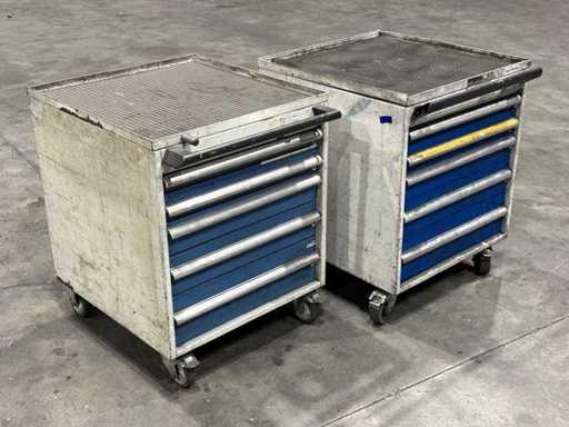 HAHN + KOLB  2 Mobile Schubladenschränke