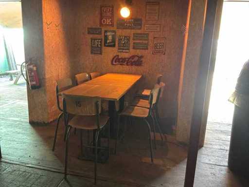 Terrastafel met stoel (3x)