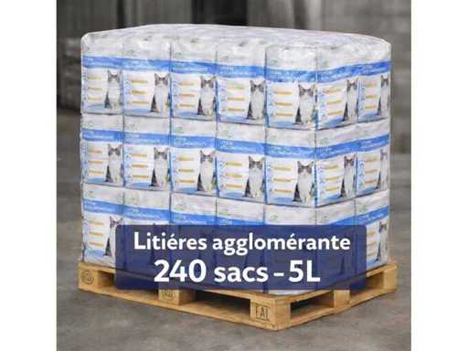 Pallet of 240 5 L clumping litters